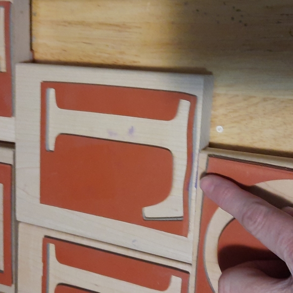 Monogram Capitol letter Rubber stamp retired - Picture 7 of 7